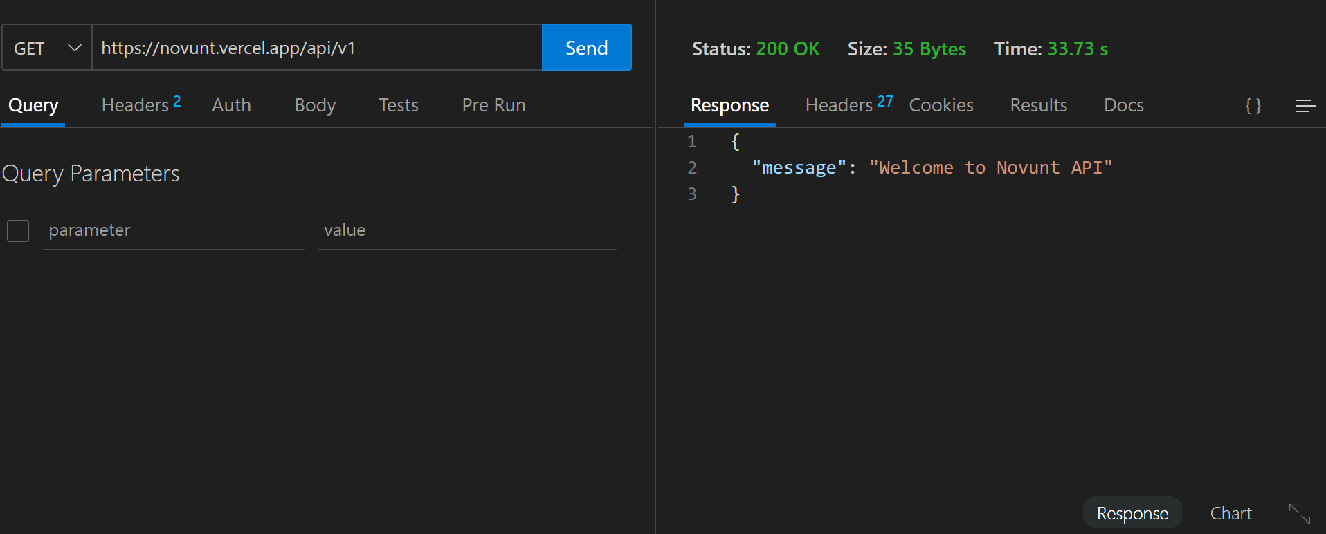 Novunt API